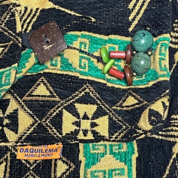 Original Daquilema Geometric Sling Travel Hobo Tote Shoulder Bag Ecuador - Picture 14 of 15